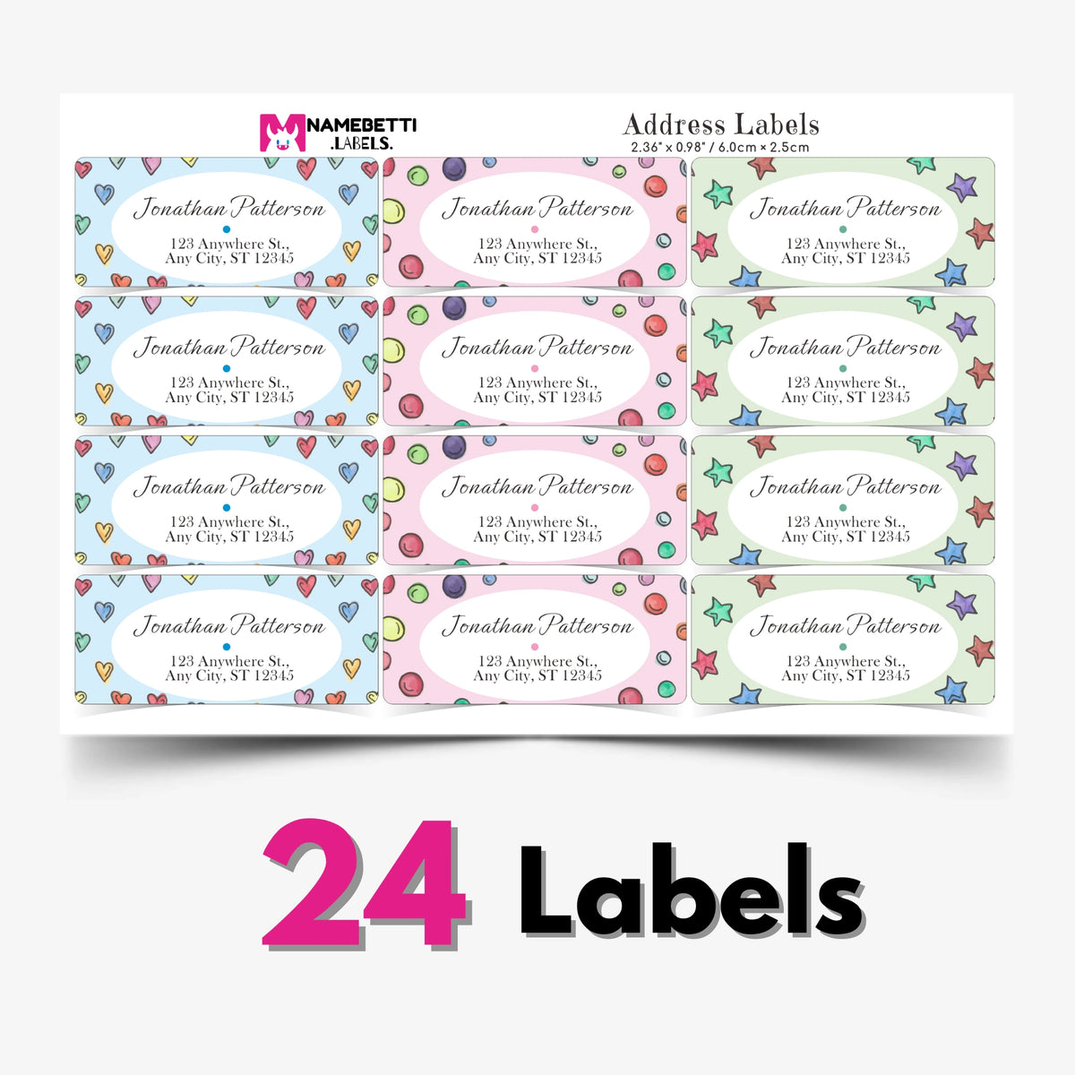 Personalized Address Labels - Polka Dots