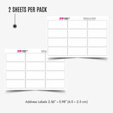 Personalized Address Labels - Floral Patterns