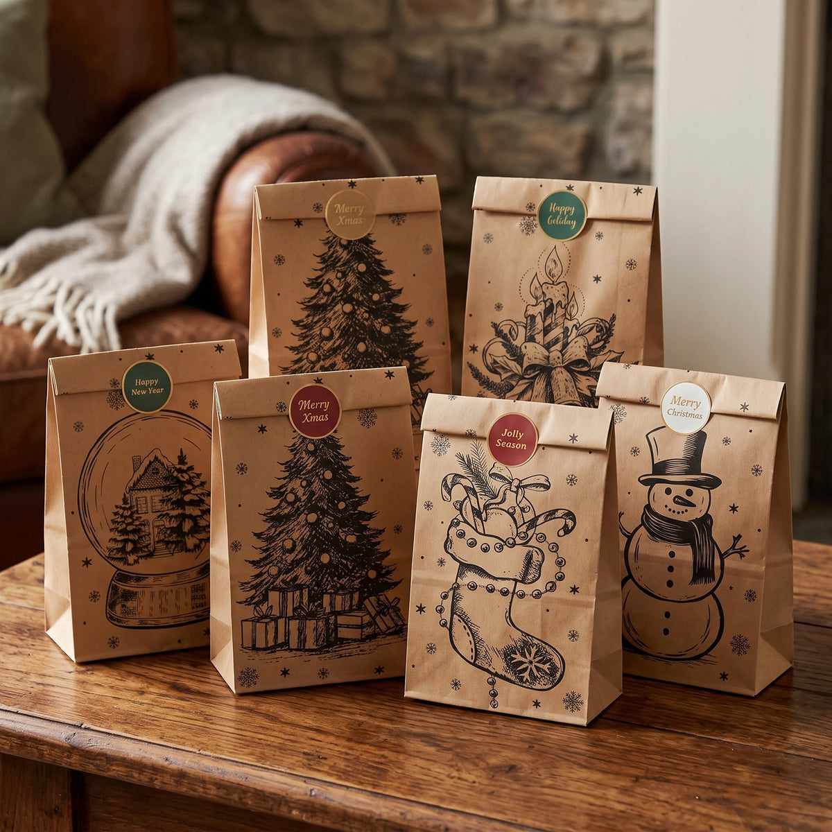 Christmas Gift Bags – Festive Reindeer