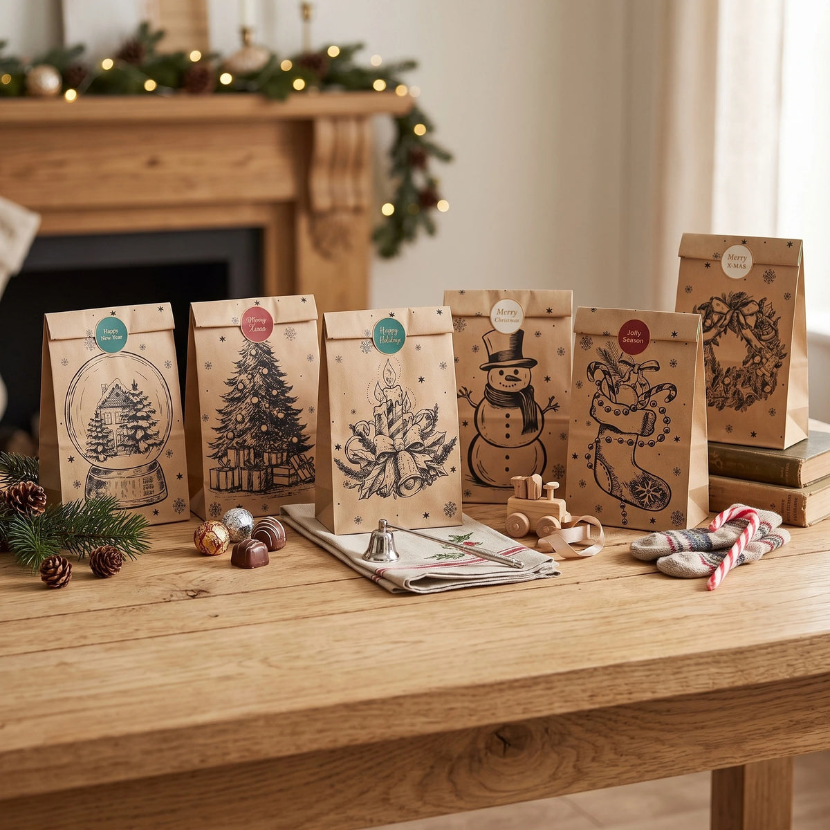 Christmas Gift Bags – Festive Reindeer