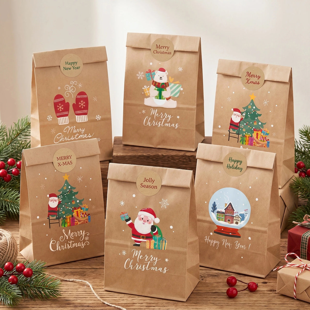 Christmas Gift Bags – Santa's Workshop