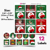 Christmas Photo Gift Labels - D01291