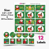Christmas Photo Gift Labels - D01291