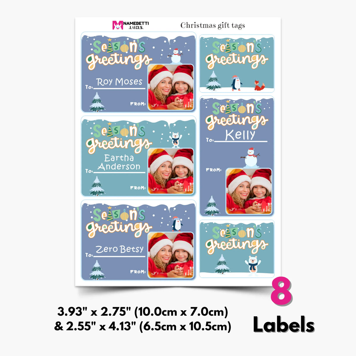 Weihnachtsfoto-Geschenkanhänger – P51029
