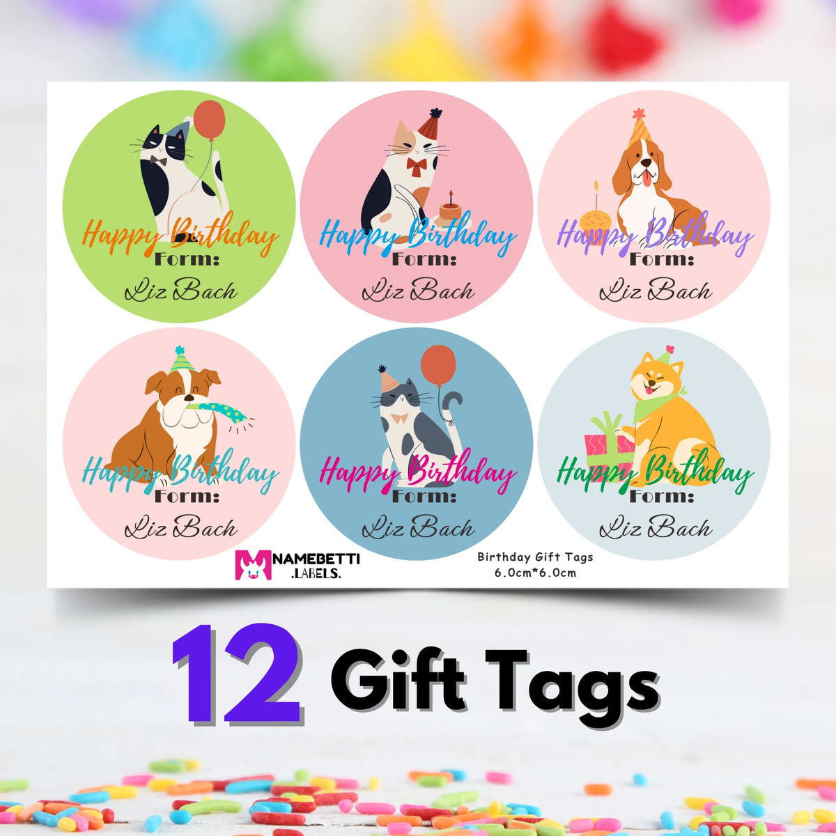 Birthday Gift Labels - B29656
