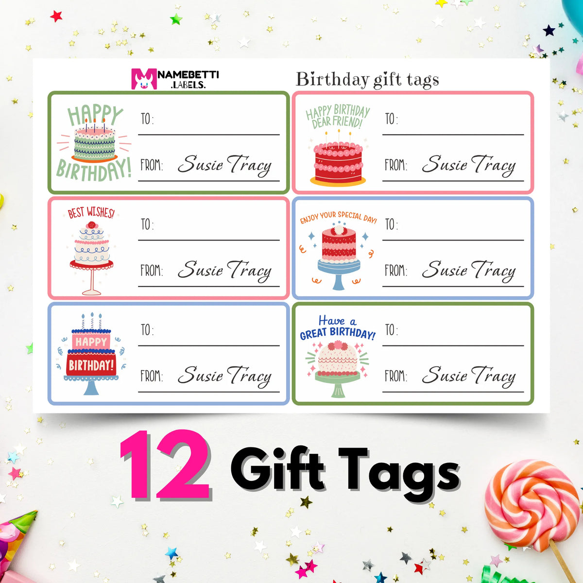 Geschenkanhänger Geburtstag - B16351